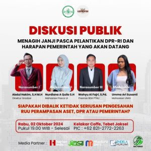 BEM Perguruan Tinggi Nahdlatul Ulama se Nusantara Gelar Diskusi Menagih Janji