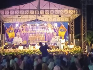 Nurul Azizah Cawabup Paslon 02 Bojonegoro Hadiri Wijayanti Grop Bersholawat