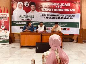 Jalin Koordinasi TPD Khofifah-Emil Bojonegoro Gelar Konsolidasi dan Rapat Koordinasi dengan Partai Pengusung