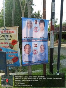 Jonegoro Ayem Terus Bergerak Pasang Banner Wahono-Nurul dan Khofifah-Emil, Kali ini Kecamatan Malo dan Kapas