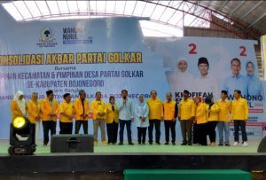 Wahono-Nurul Hadiri Konsolidasi Pemenangan Paslon Pada Pilkada 2024 Partai Golkar Bojonegoro