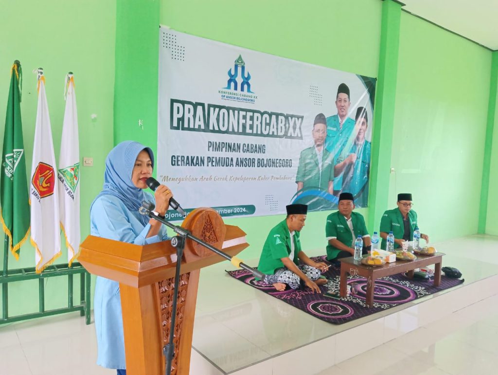 Hadiri Pra Konfercab XX GP Ansor Bojonegoro, Nurul Azizah Ajak Ansor Kolaborasi