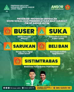 Berdayakan Anggota, PW GP Ansor Jatim Launching 5 Program Kerja