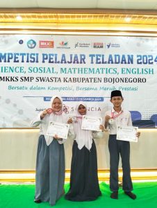 SMP Islam Nurul Ulum Sabet 3 Medali Kompetisi Pelajar Teladan Sekolah Swasta se Bojonegoro