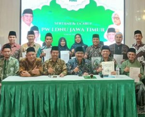Dirangkai dengan Pra Raker, LD PWNU Jatim Gelar Sertijab dan Ta’aruf Pengurus Baru