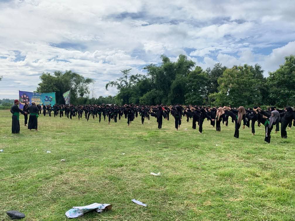 Peringati Harlah ke-39, PAC Pagar Nusa Gayam Laksanakan Donor Darah dan Latber