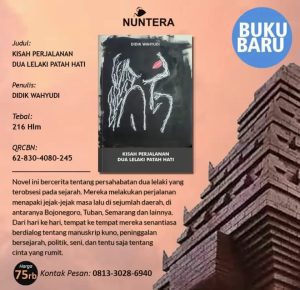 Penulis Bojonegoro Rilis Novel Berjudul “Kisah Perjalanan Dua Lelaki Patah Hati”