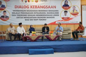 Paguyuban Eks Napi Teroris Bojonegoro dan Densus 88 Gelar Seminar Kebangsaan di Unigoro