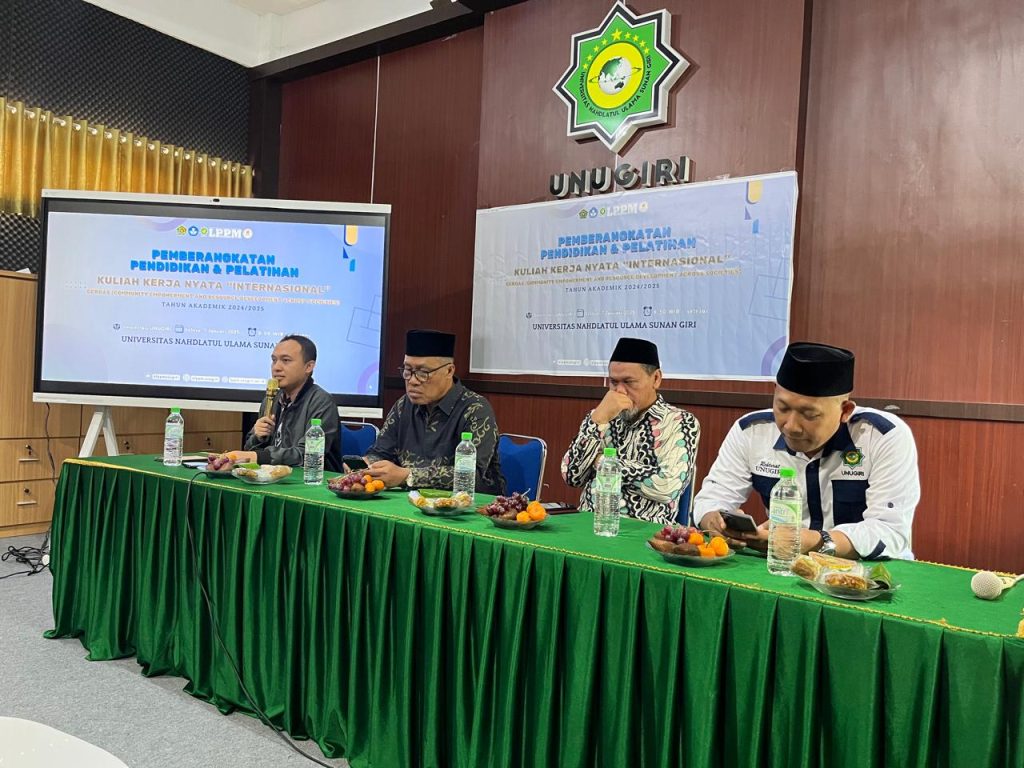 Tingkatkan Reputasi Internasional, LPPM Unugiri Gelar Seremonial Pemberangkatan dan Penlat KKN Cerdas