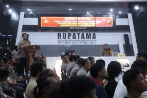 Guna Antisipasi Gangguan Kamtibmas, Polres Bojonegoro Gelar Latpraops Pekat Semeru