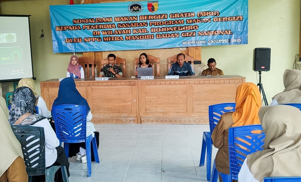 Bersama SPPG Mitra Mandiri BGN, Kodim Bojonegoro Sosialisasi Program MBG