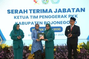 Serah Terima Jabatan TP PKK, Cantika Wahono Ajak Seluruh Stakeholder Untuk Sinergi