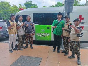 RS Muslimat NU Muna Anggita dan Personil Basada Bojonegoro Hadiri Pelantikan PW GP Ansor Jatim