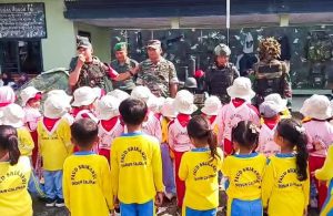 Mengenal Profesi TNI Sejak Dini: TK/RA Miftakhul Ulum Lamongan kunjungi Markas Koramil Sumberrejo Bojonegoro