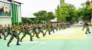 Bina Mental dan Fisik, Prajurit Kodim Bojonegoro Gelar Latihan Pencak Silat Militer