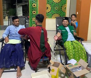 Peduli Kemanusiaan, Ranting Ansor Butoh Gelar Donor Darah