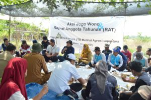 Koperasi Ngasem Gelar RAT Perdana dan Aksi Jogo Wono dalam Program Biru Langit Jambatan Tiung Biru