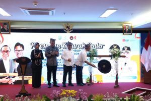 Resmikan Katarak Center RSUD Padangan, Menko PMK Pratikno Sempatkan Kunjungi KRIS