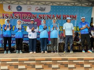 Nurul Azizah dan Cantika Wahono hadiri Sosialisasi Senam BMM dirangkai dengan Bazar UMKM 
