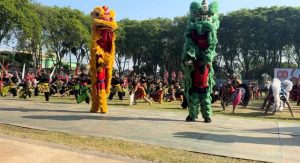 Barongsai Ayem Ikut Meriahkan Peringatan HUT RI ke-80 Bojonegoro