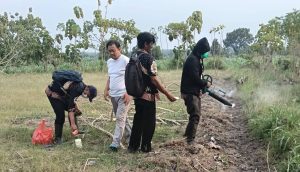 Bersama BPP Malo, DPC HKTI Bojonegoro Gelar Pengendalian Hama Tikus di Lahan Percontohan