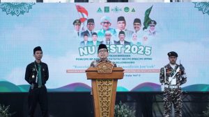Hadir di Pelantikan Bersama PCNU Bojonegoro dan Banom, Menko PMK RI Sampaikan Ceramah Ilmiah