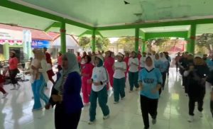 Lomba Senam BMM Perdana di Kalitidu, Semarak HUT ke-80 RI