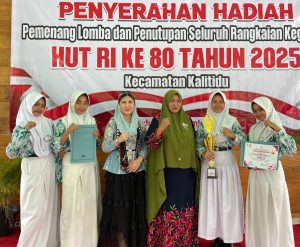 Lomba Senam BMM, SMP Negeri 1 Kalitidu Raih Juara
