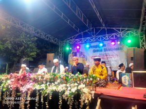 Remas Baitul Muttaqin Sumberagung Gelar Pengajian dan Gema Sholawat, Banser Dander Bantu Pengamanan