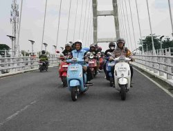 Nurul Azizah Pimpin Parade Vespa Senandung Bengawan, Dorong Pariwisata Ikonik Bojonegoro
