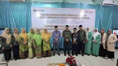 Fatayat NU Bojonegoro Ikuti Penandatanganan MOU Sinergi Program Peningkatan Kesadaran Hukum Keluarga terhadap Perempuan dan Anak