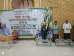 Banser Dander Amankan Pengajian Umum Peringatan Isra’ Mi’raj di Desa Growok