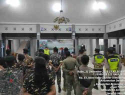 Kolaboratif, Bersama Forkopimca dan BKP, Banser Dander Ikuti Pengamanan Malam Tahun Baru
