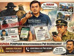 Waspada Penipuan! Oknum Catut Nama PWI Bojonegoro Minta Sumbangan ke Kades