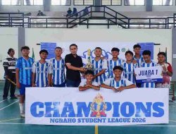 Cetak Bibit Atlet Futsal Berkarakter, PAC IPNU-IPPNU Ngraho, Sukses Gelar NSL 2026 