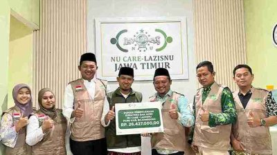 Perkuat Sinergi Pasca-Pengukuhan, LAZISNU PCNU Bojonegoro Salurkan Donasi Kebencanaan Sumatera-Aceh melalui LAZISNU PWNU Jatim
