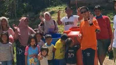 Krisis Air Pascabencana, BAGANA Ansor Jatim Hadirkan Tandon Air Bersih di Aceh Tamiang