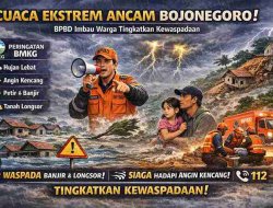 Cuaca Ekstrem Ancam Bojonegoro hingga 10 Januari, BPBD Minta Warga Siaga
