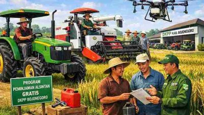 Ringankan Biaya Produksi, DKPP Bojonegoro Dorong Petani Manfaatkan Peminjaman Alsintan Gratis