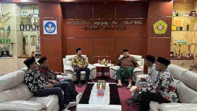 PW GP Ansor Jawa Timur audiensi dengan Rektor UPN Veteran Jawa Timur membahas sinergi bela negara dan penguatan SDM kader