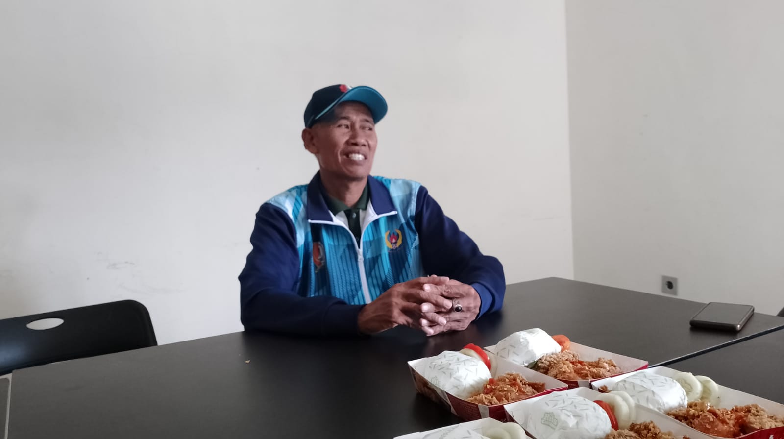 Ketua KONI Bojonegoro Sahari memberikan pernyataan terkait sosialisasi Porkab II 2026.