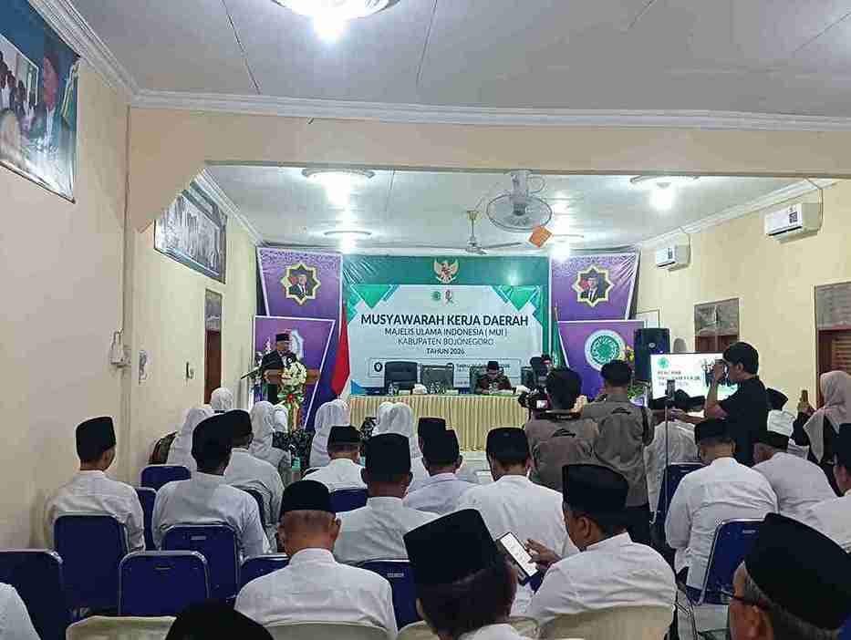 Suasana Muskerda MUI Kabupaten Bojonegoro 2026 di Aula Kantor MUI Jalan Trunojoyo Bojonegoro