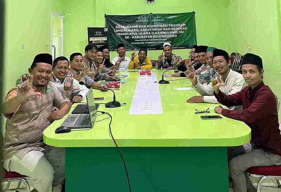 Rapat koordinasi LAZISNU Bojonegoro bersama pengurus MWCNU se-Kabupaten Bojonegoro