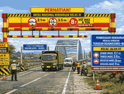 Jembatan TBB Dipasang Portal Sesuai Kelas Jalan III, Ini Ketentuannya