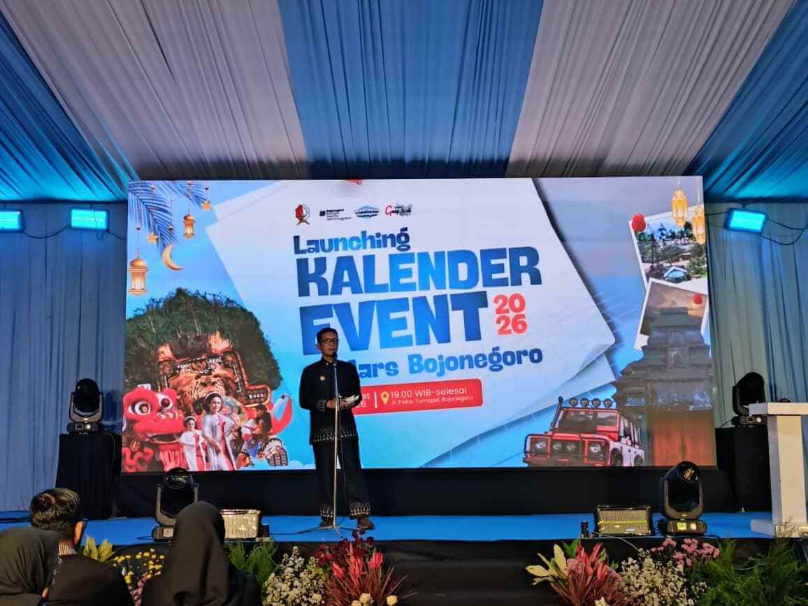 Launching Kalender Event 2026 Bojonegoro oleh Pemkab di Jalan P Mas Tumapel