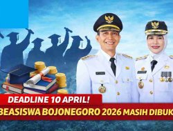 Deadline 10 April! Beasiswa Bojonegoro 2026 Masih Dibuka