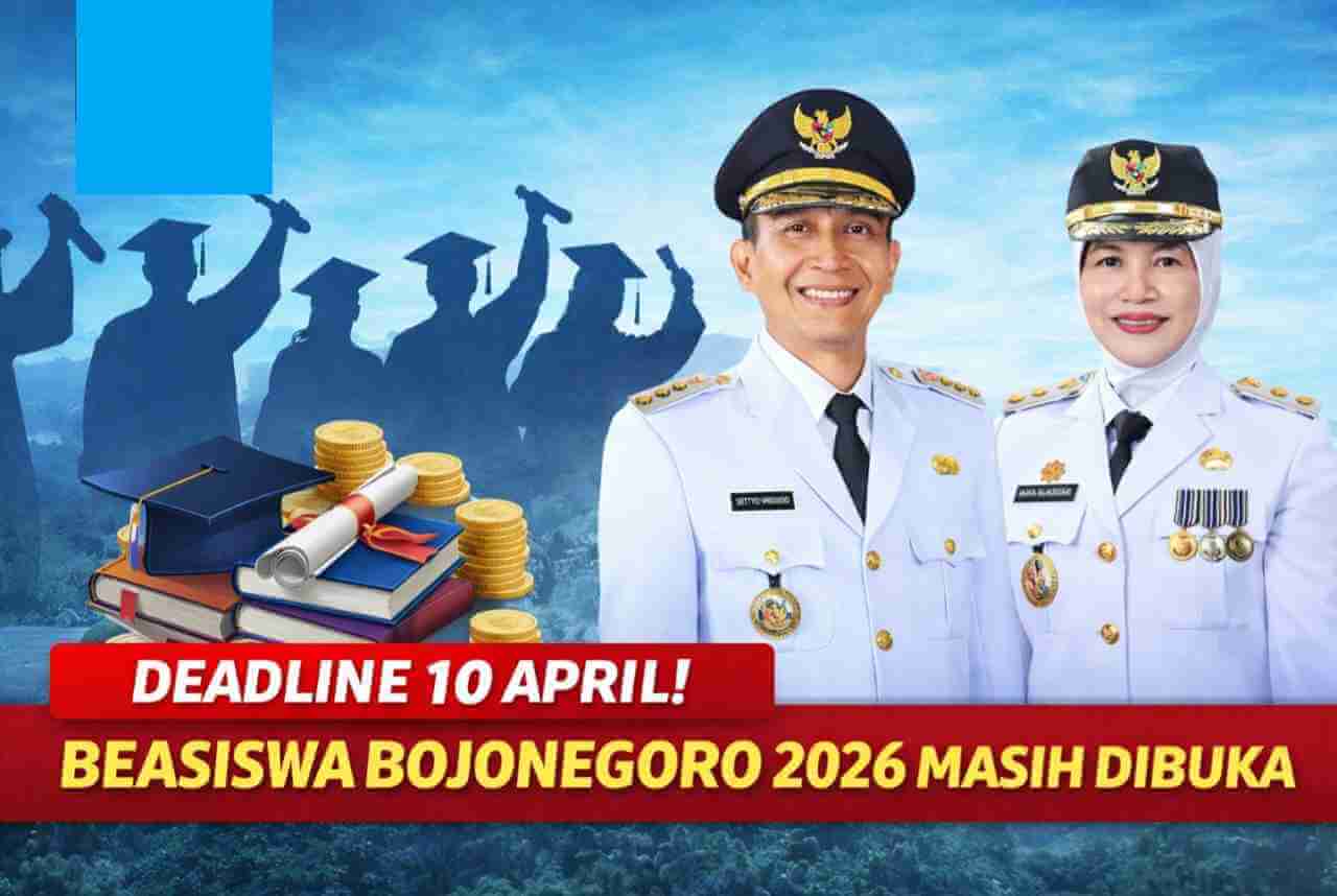 Gambar Ilustrasi Bupati dan Wakil Bupati Bojonegoro terkait program Beasiswa Bojonegoro 2026
