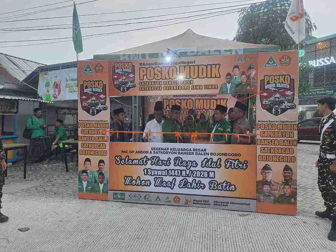 Launching Posko Mudik Banser Balen Bojonegoro Ramadhan 1447 H