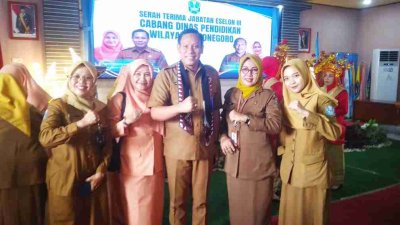 PLt Kacabdindik Bojonegoro Tuban Agus Haryono saat sertijab