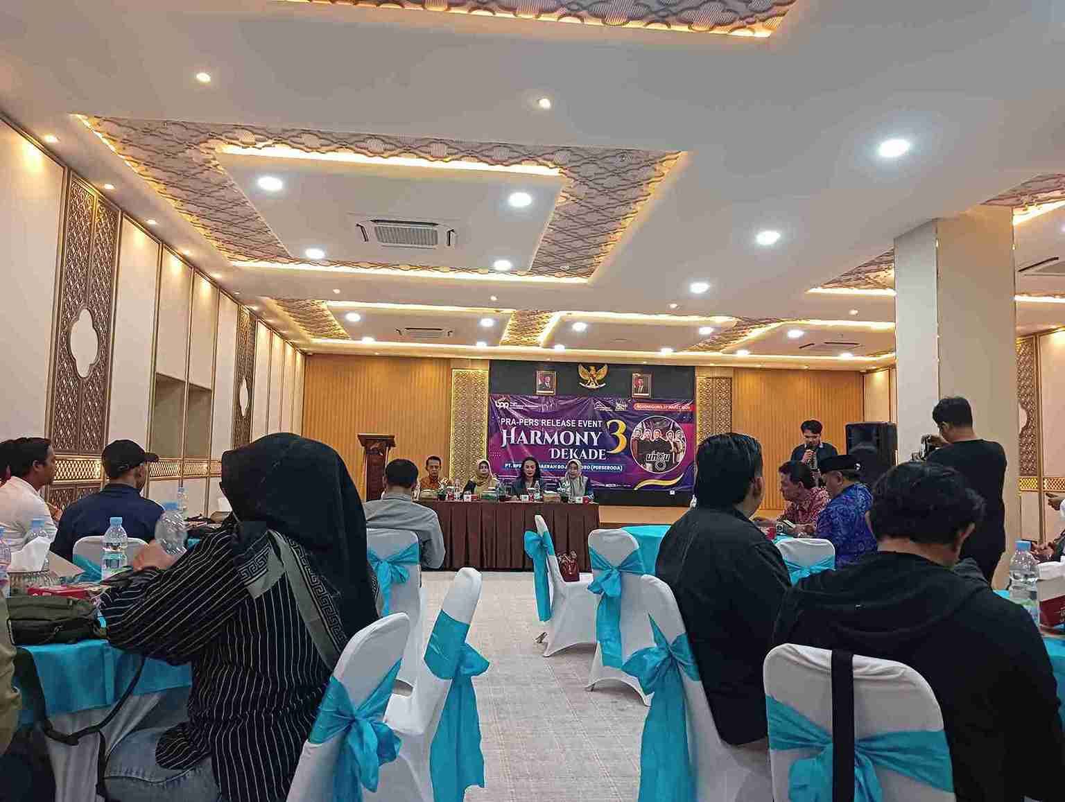 Pra konferensi pers BPR Bojonegoro terkait konser Ungu HUT ke-30